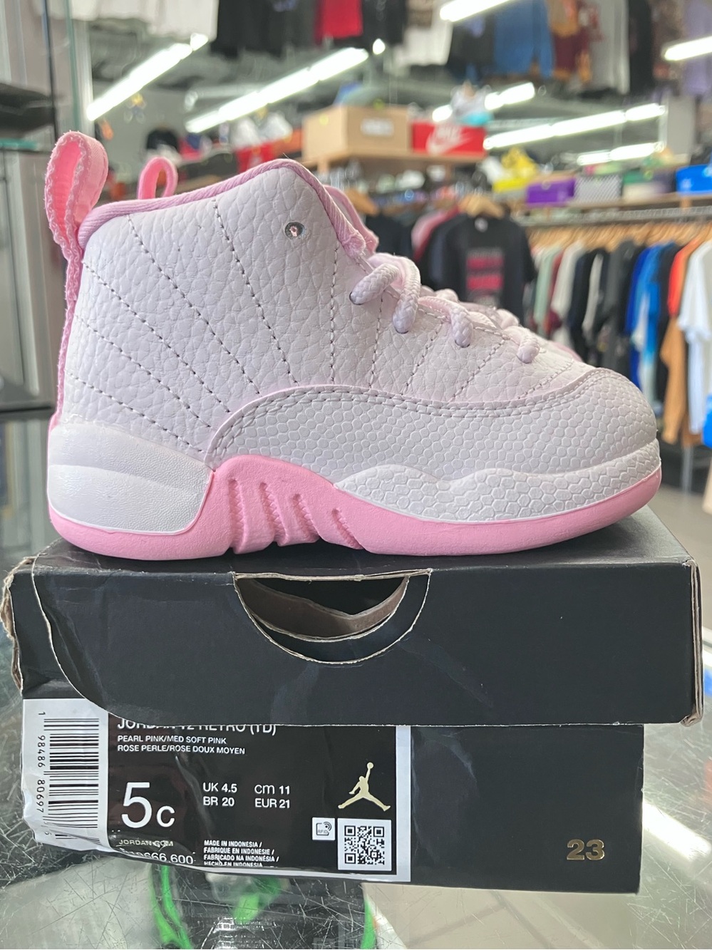 Air Jordan 12 Retro Toddler Pearl Pink Size 5C - Picture 2 of 9